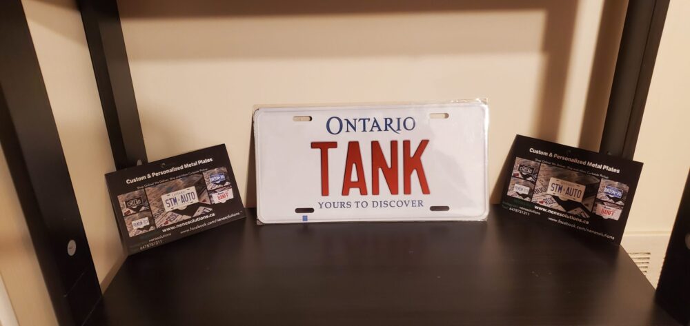 Ontario Tank Plate