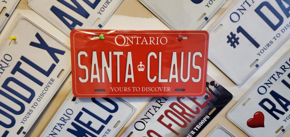 Ontario Santa Claus Plate