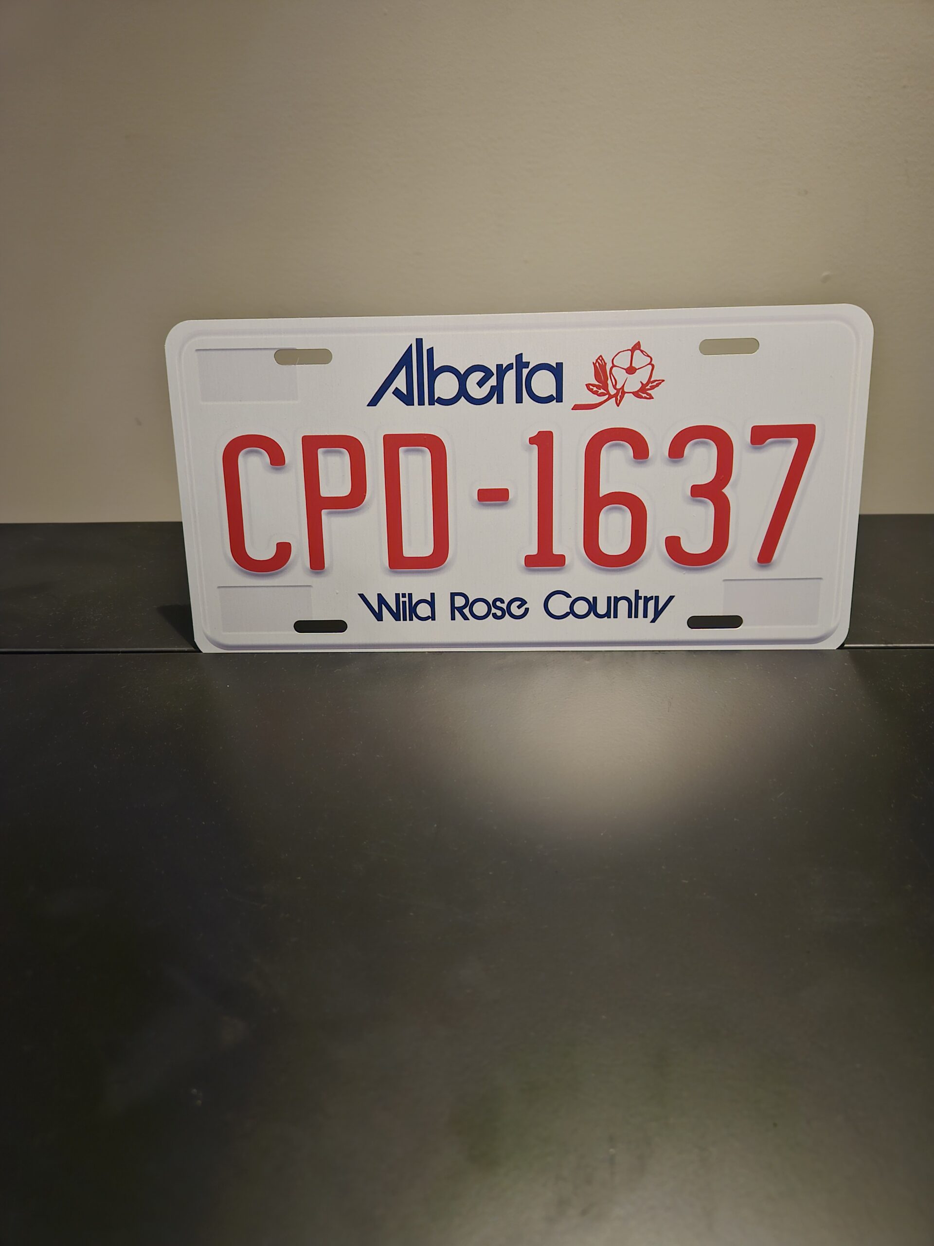 Alberta Wild Rose Country Custom Plate - Image 2