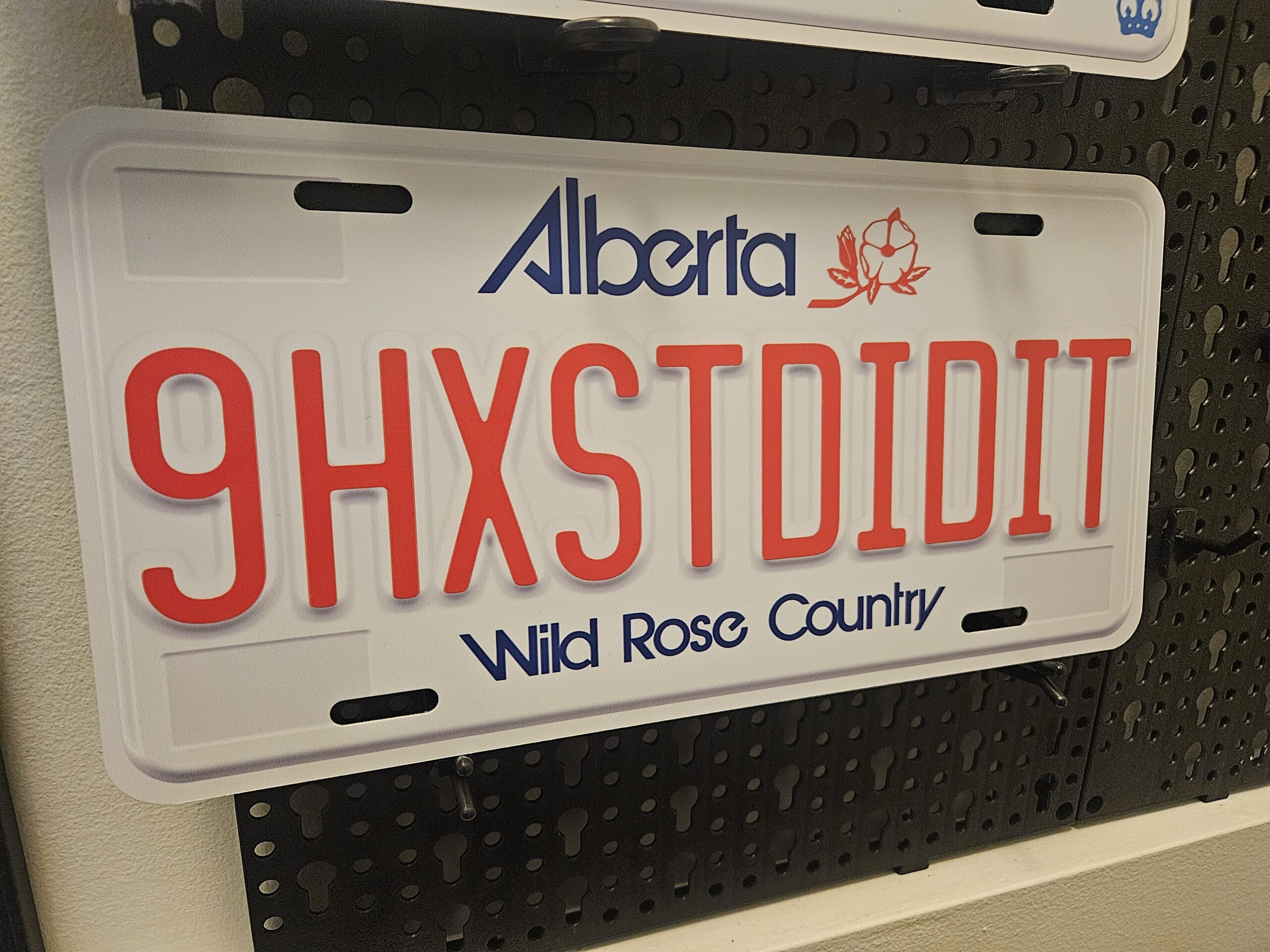 Alberta Wild Rose Country Custom Plate - Image 3