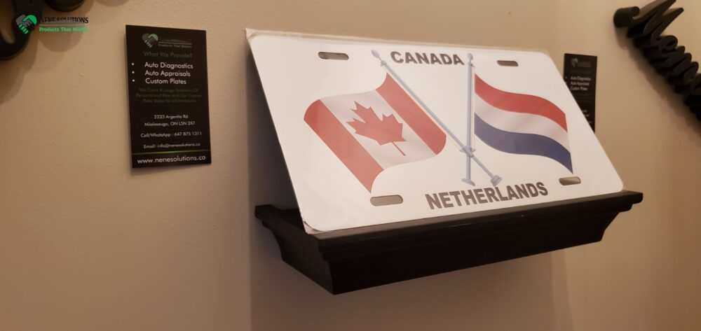 Crossed Flags Licensing Plate - Image 3