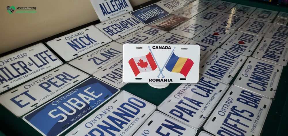 Crossed Flags Licensing Plate - Image 4