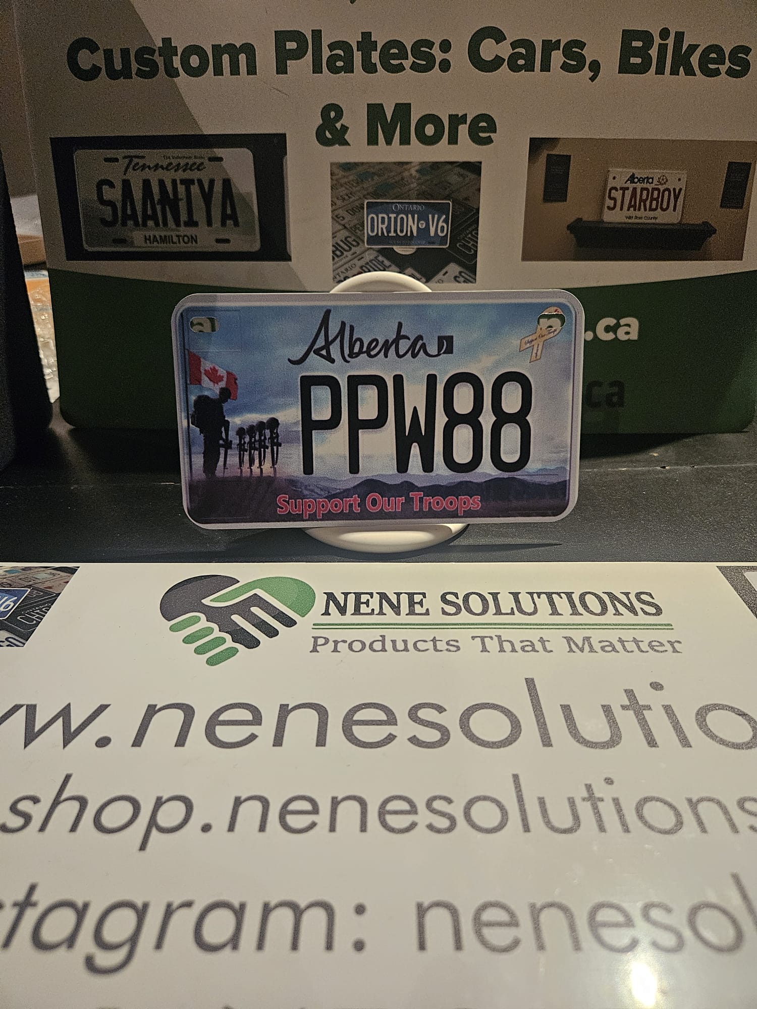 Alberta Support Our Troops Custom Plate - Image 2