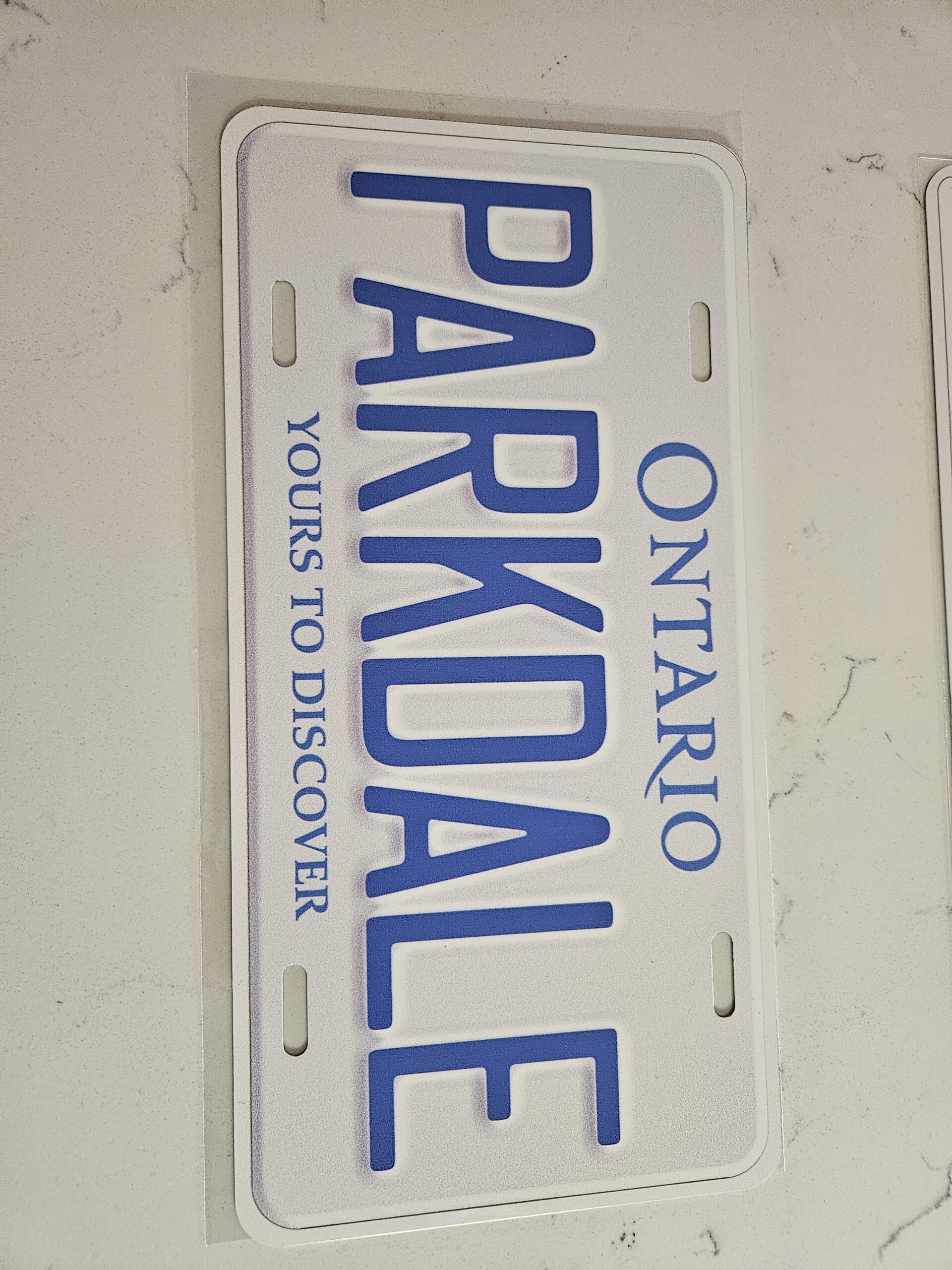 White Ontario With Crown Custom Plate - Image 12