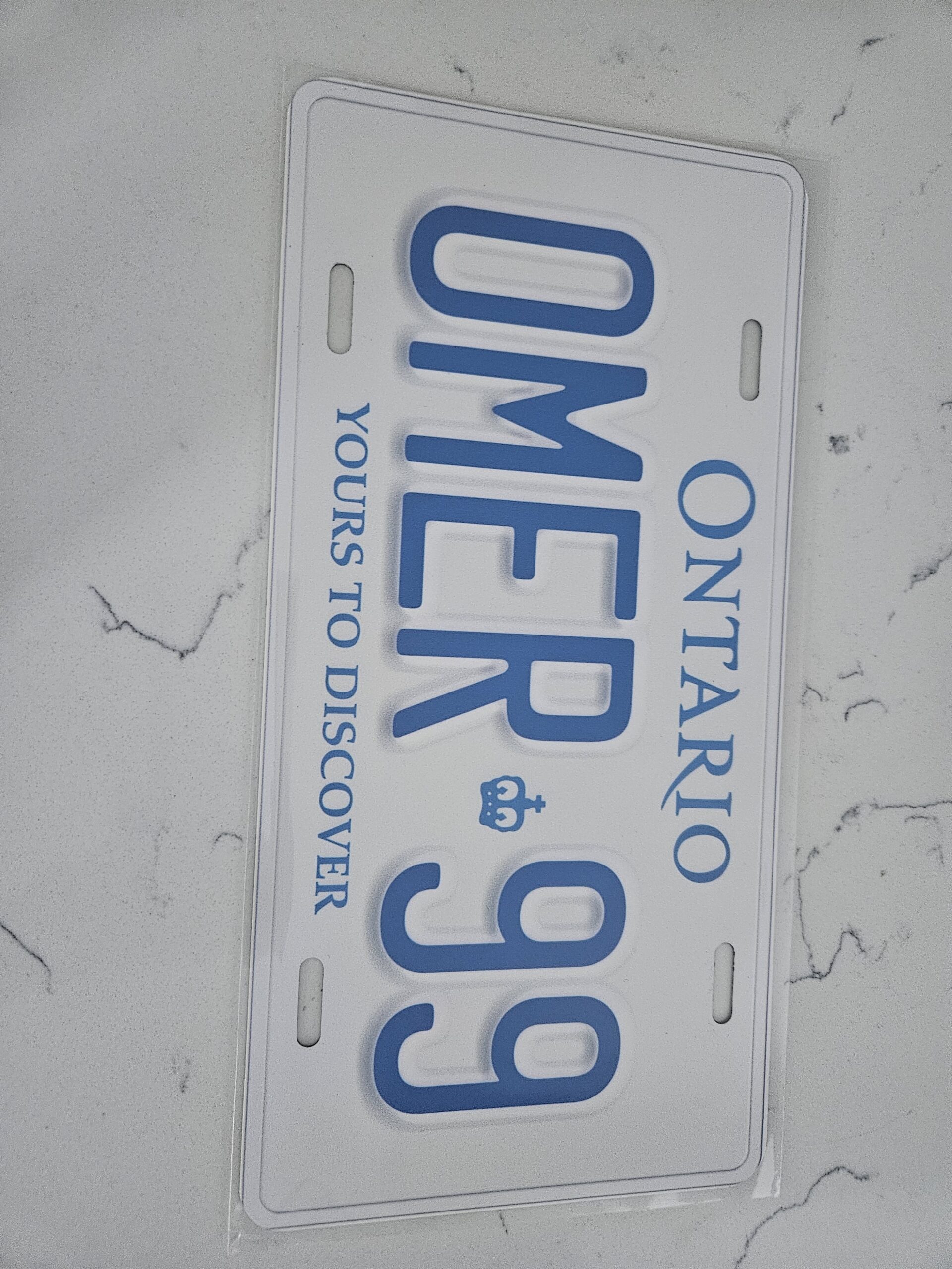 White Ontario With Crown Custom Plate - Image 11