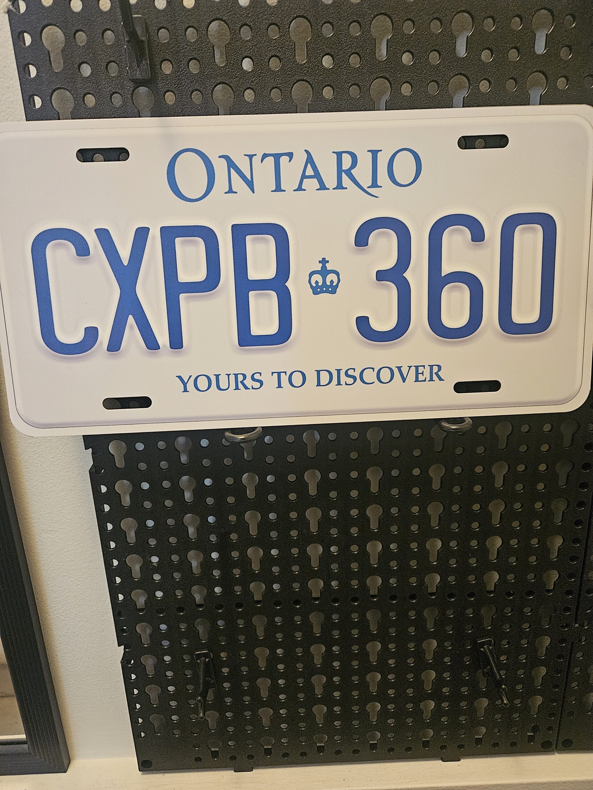 White Ontario With Crown Custom Plate - Image 4