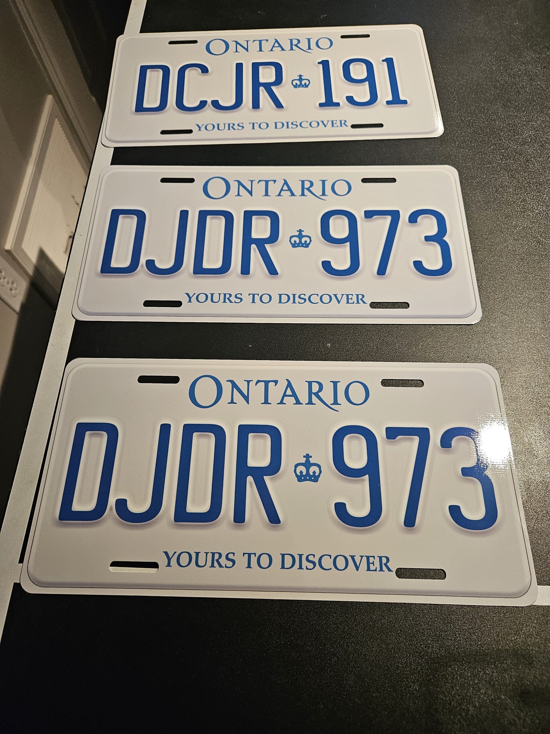 White Ontario With Crown Custom Plate - Image 2