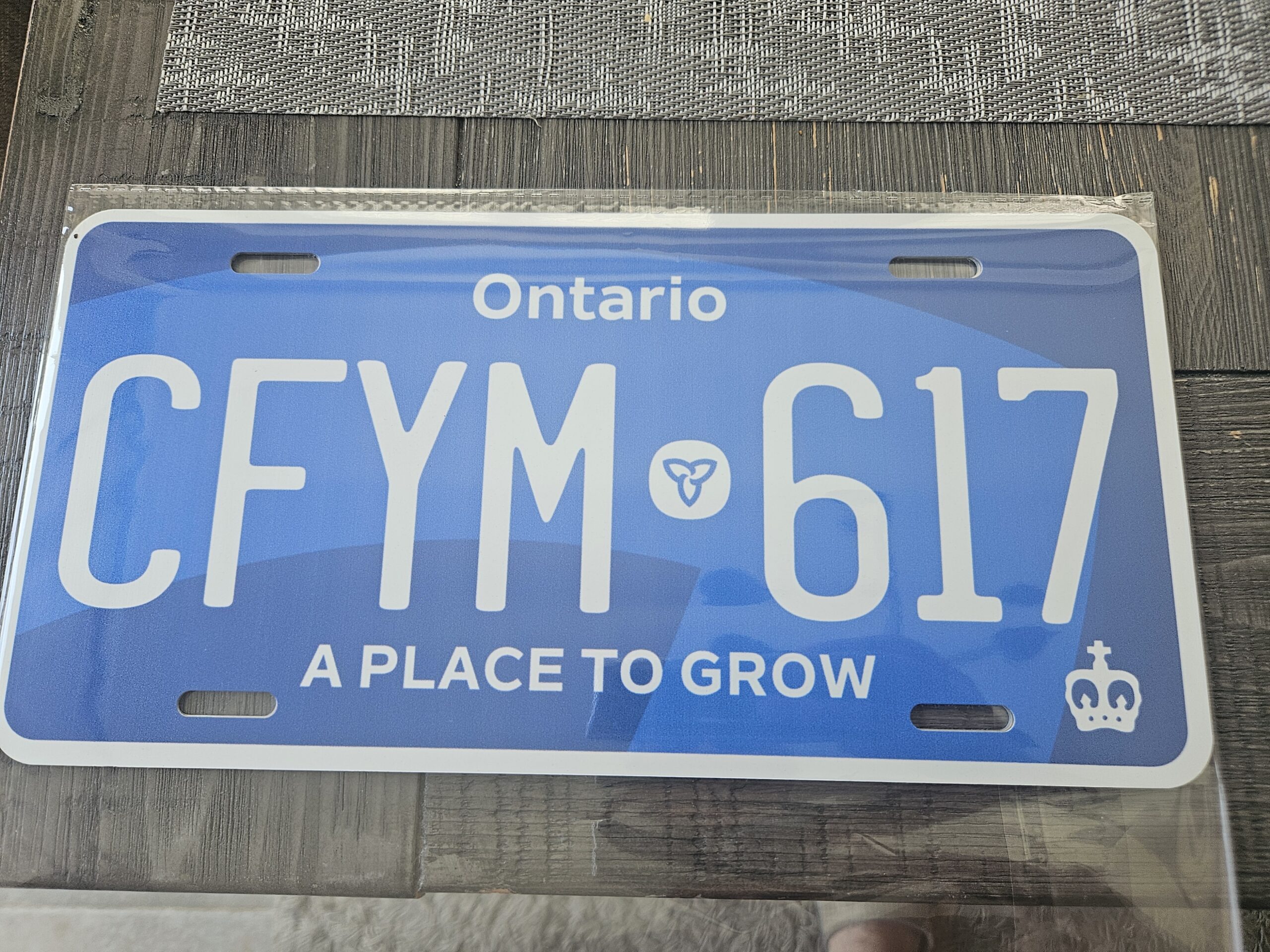 Ontario Special Edition Blue Custom license plate - Image 5