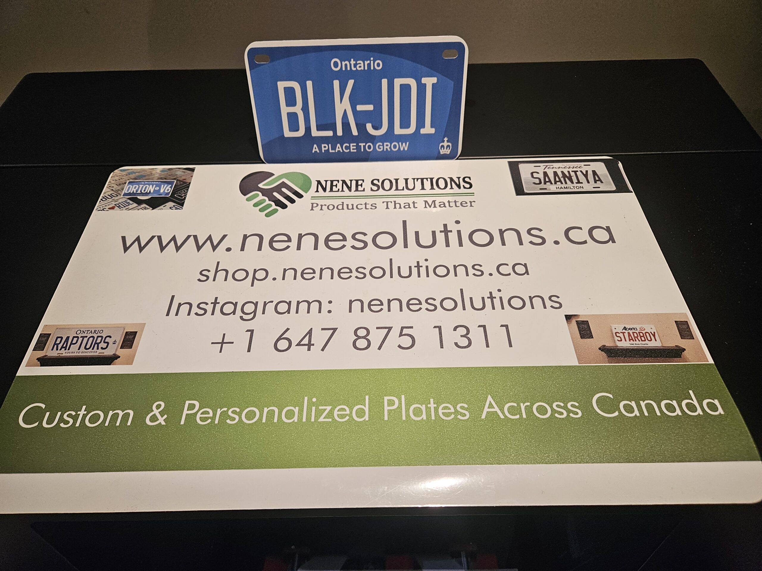 Ontario Special Edition Blue Custom license plate - Image 6