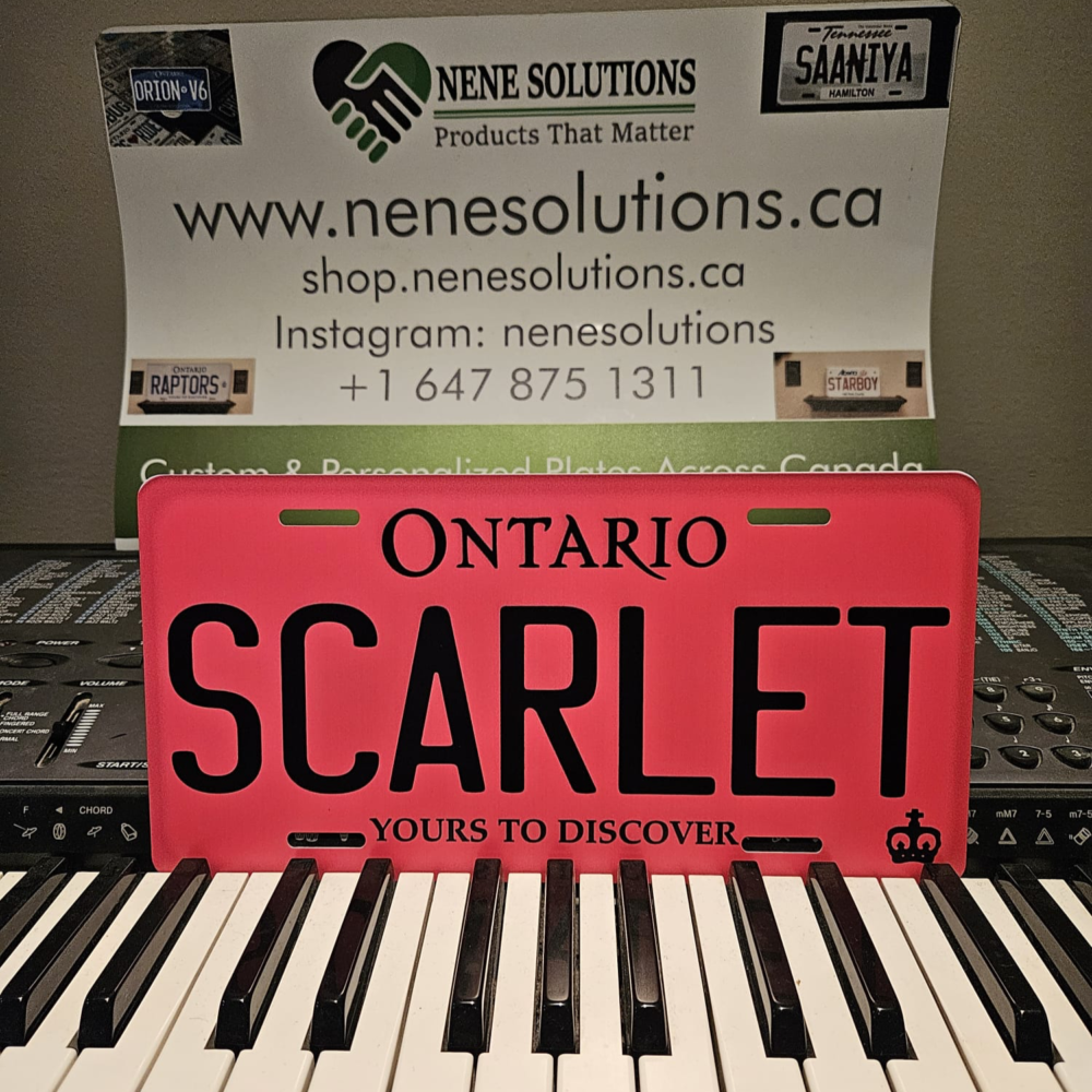 Ontario Custom Colored License Plates - Image 2
