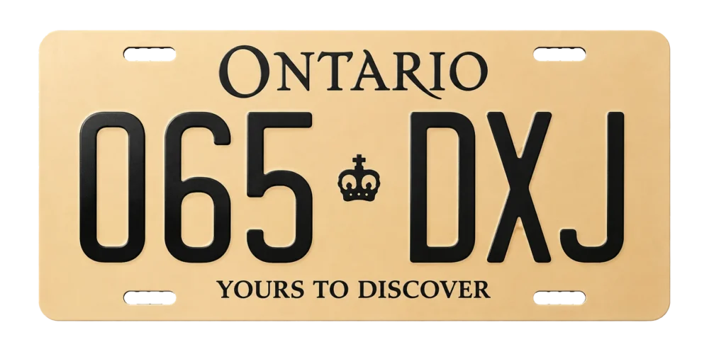 Ontario Custom License Plates (1)