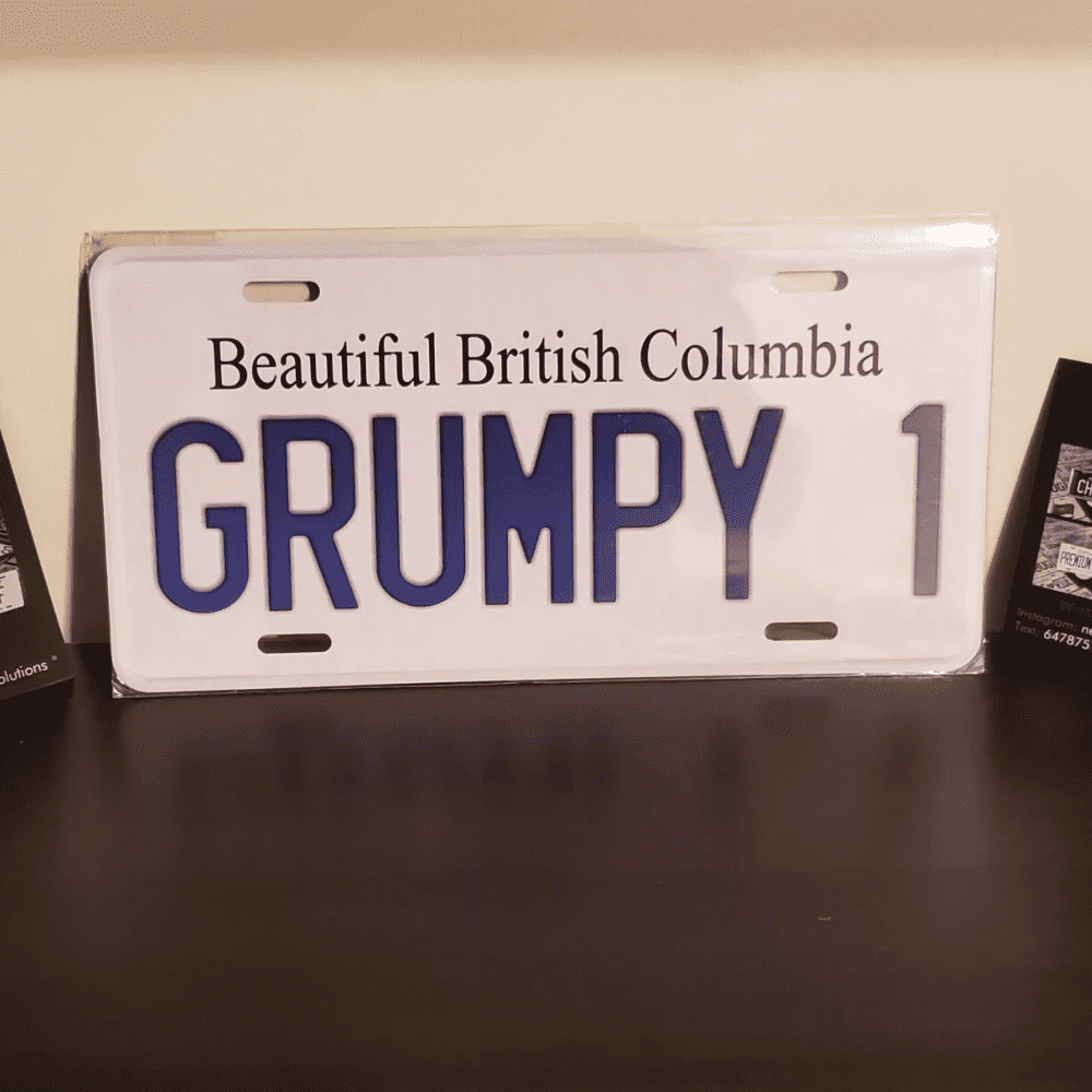Beautiful British Columbia GRUMPY 1 Keychain