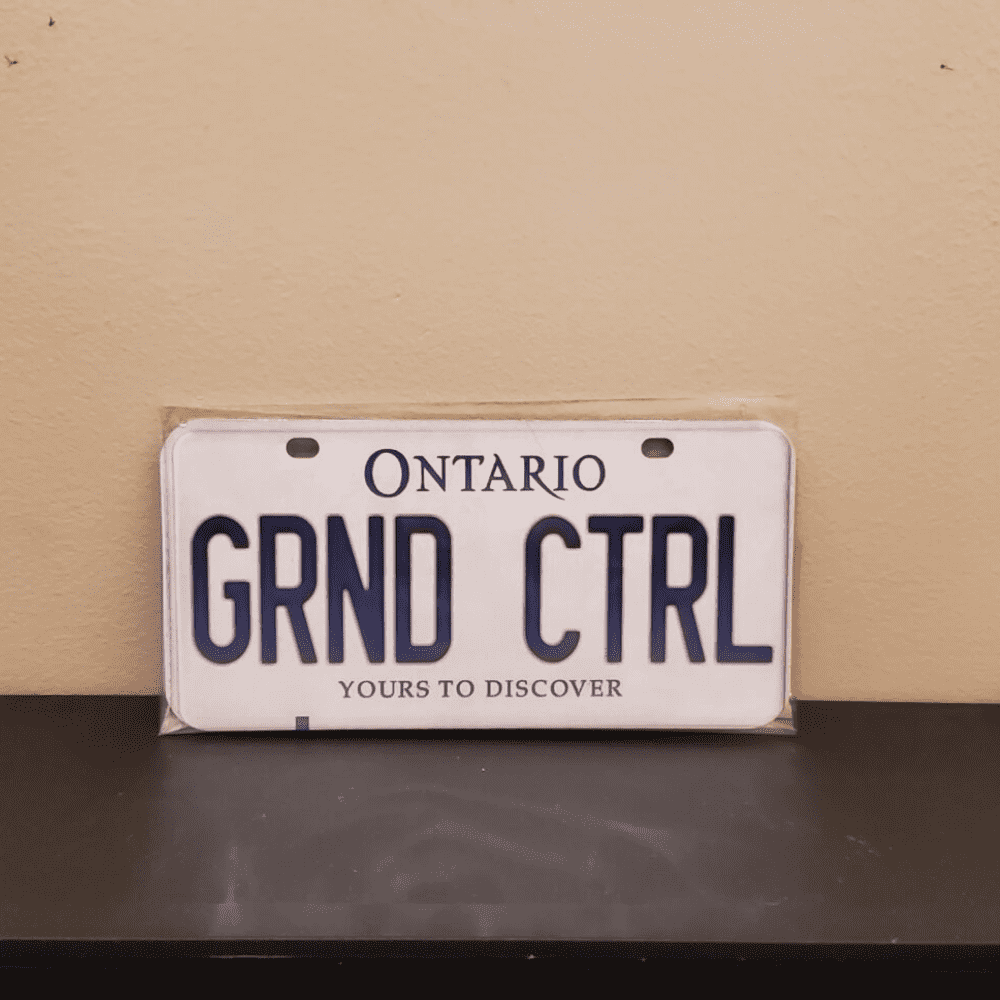 Ontario GRND CTRL plate
