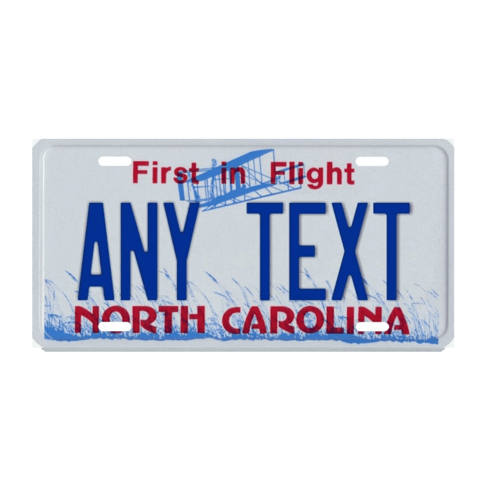NOTH CAROLINA Any Text Custom Plate