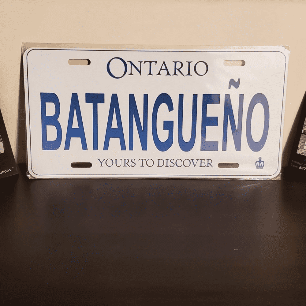 ONTARIO BATANGUENO Plate