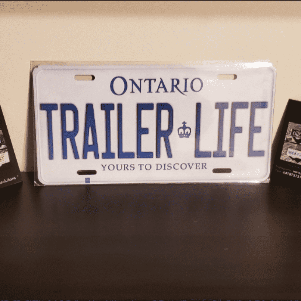 ONTARIO TRAILER LIFE PLATE