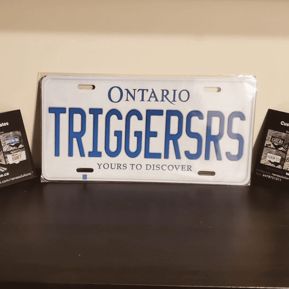 ONTARIO TRIGGERSRS Plate