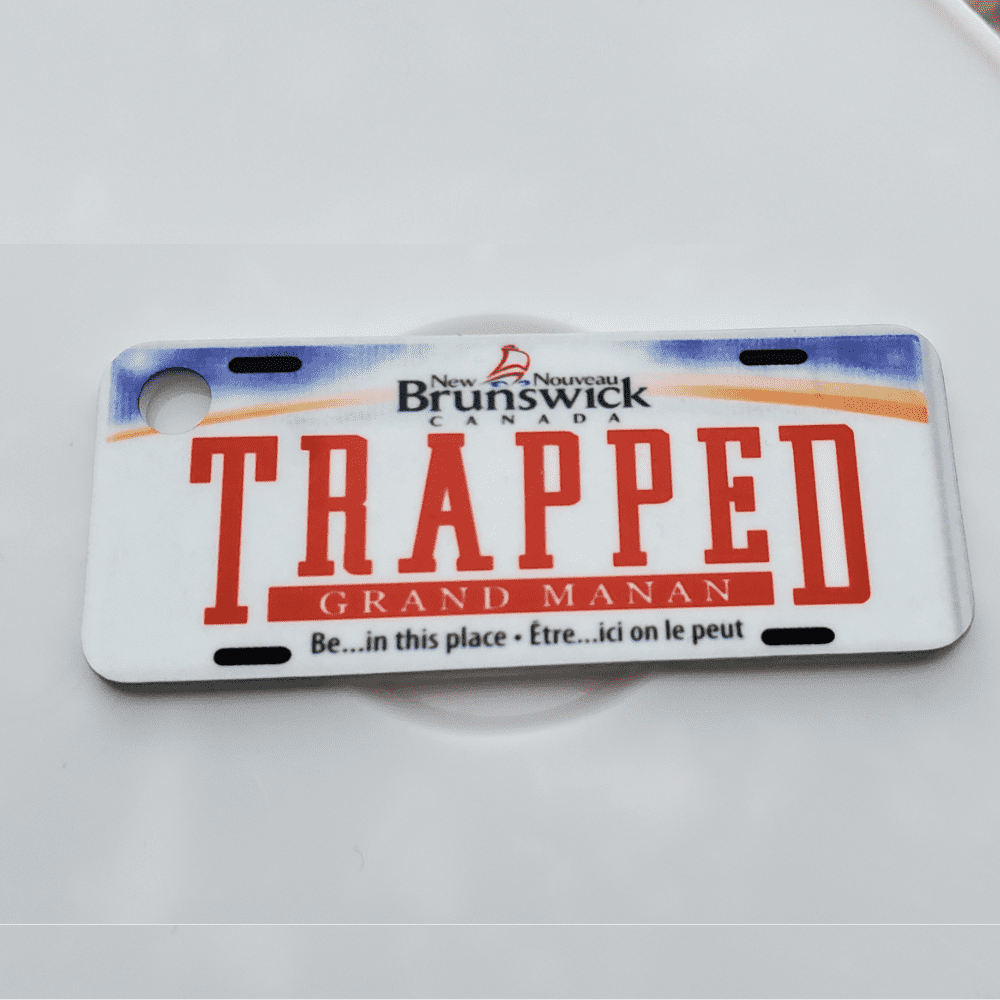 Brunswick TRAPPED GRAND MANAN plate