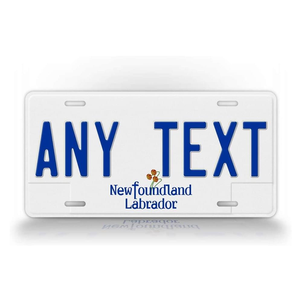 Newfoundland Custom Plate